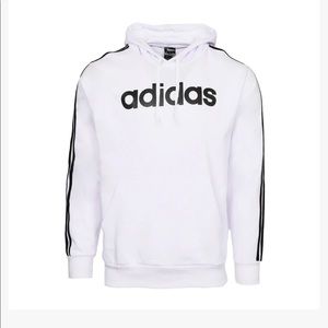NWT Mens Adidas Logo Lettered Hooded Sweatshirt